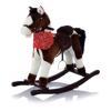 Качалка меховая Лошадка Jolly Ride (Бело/коричневая)
