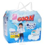 Японские трусики-подгузники Goo.N (Гун) для мальчиков, 13-25 кг, 28 шт