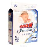 Японские подгузники Goo.N (Гун) Premium, 4-8 кг, 58 шт